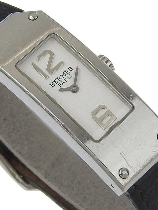 HERMES Kelly 2 Watches KT1.210 WhiteDial Stainless Steel Quartz Analog dis... main image 13